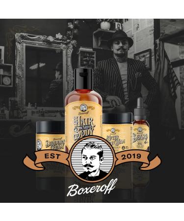 Boxeroff Herren After Shave Cream | Premium Men's Grooming & Natural Beard Oil | Deodorant & Shower Gel | Ideal Valentine's Day Gifts for Men - Buy Online on GoSupps.com