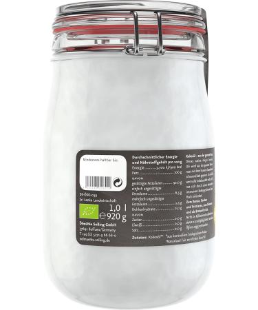  lm hle Solling Bio & Fair Coconut Oil in Iron-On Glass 1000 ml - Buy Online on GoSupps.com