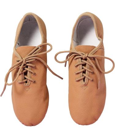 Buy s.lemon Genuine Leather Jazz Dance Shoes | Split Sole Modern Jazz Shoes for Men & Women - Lace Up Beige 42 EU - Buy Online on GoSupps.com