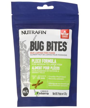 Nutrafin Bug Bites Pleco Formula 17-20 mm Sticks Plecos