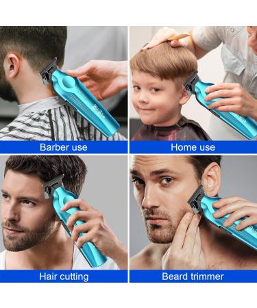KEMEI 264 Hair Clippers for Men Professional Cordless T Blade Zero Gap Trimmer Electric Barber Trimmer Rechargeable Clippers for Men Haircut Mens Beard Trimmer with LED Display(Blue) - Buy Online on GoSupps.com