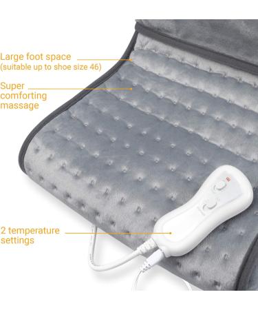Medisana FW 100 Foot Warmer with Vibration Massage | Electric Heating 2 Temp Levels Auto Shut-Off & Washable Lining - 60260 - Buy Online on GoSupps.com