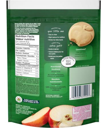 GERBER Organic Biscuits Apple Baby Snacks Biscuits 10+ Months 150 g 6 Pack - Buy Online on GoSupps.com