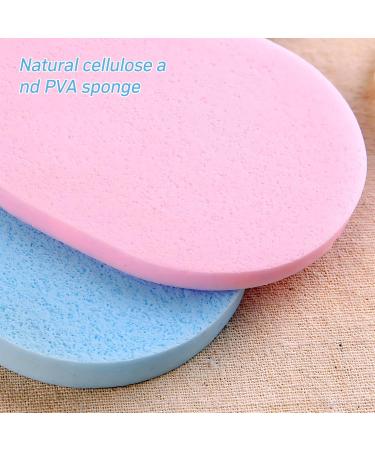 50 Pack Cleaning Sponge Wet Wipes - Soft Makeup Washing Sponges for Face & Powder | Random Colors - International Shipping - Buy Online on GoSupps.com