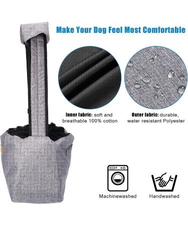 Ownpets Medium Pet Sling Carrier for 6.5-9kg Dogs/Cats - Reversible, Hands-Free, Adjustable Strap, Pocket - Grey - Buy Online on GoSupps.com