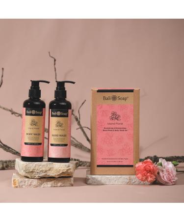 Bali Soap - Set of 2 Hand Wash & Body Wash Moisturizing & Nourishing pH Neutral with Gentle Formulation Suitable For Vegans & For All Skin Types 8.5 fl oz each (500ml Island Floral) Island Floral 8.5 Fl Oz (Pack of 2) - Buy Online on GoSupps.com