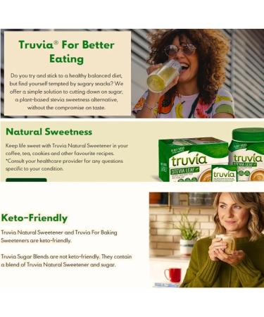 Stevia Sweetner Bundle of 3X Truvia Sweetener - Tablets 100s | with Hubsidia Thank You Card - Buy Online on GoSupps.com