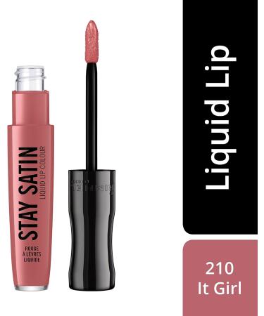Rimmel London Stay Satin Liquid Lipstick It Girl 5.5 ml - Long-lasting Satin Finish - Buy Online on GoSupps.com