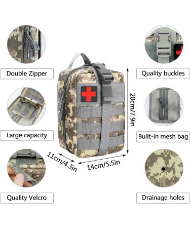 First Aid Set & Tactical Medical Bag for Camping Hiking Hunting & Adventure | Trauma Kit for Home Car & Military Survival - Buy Online on GoSupps.com