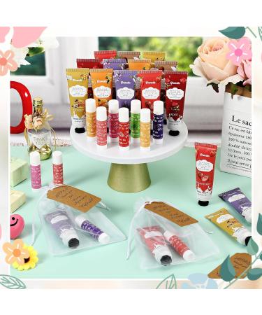 Thank You Hand Cream & Lip Balm Gift Set - Travel Size Lotion & Balm for Women | Bulk Holiday Appreciation Gifts with Organza Bags - Buy Online on GoSupps.com