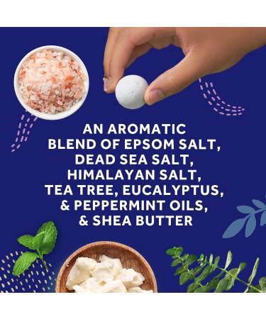 Amop Pedi Perfect Foot Soak Bath Bombs - 28 ct | Relaxing Fizzies with Epsom Dead Sea & Himalayan Salt Tea Tree Oil & Shea Butter for Tired Feet - Buy Online on GoSupps.com