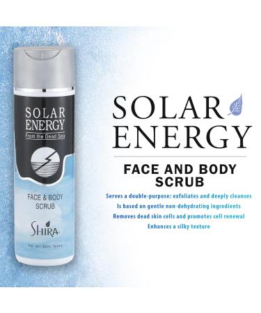 Shira Solar Energy Face & Body Scrub - Dead Sea Mineral Exfoliator for All Skin Types (8oz) - Shop Internationally - Buy Online on GoSupps.com