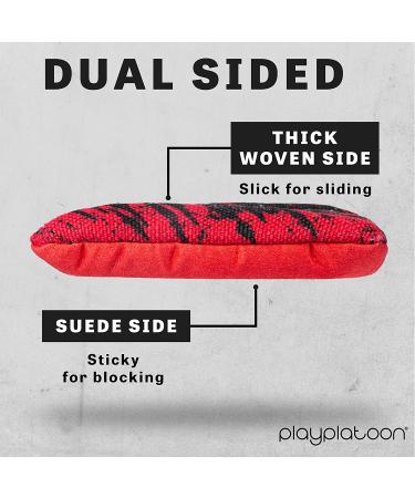 Play Platoon Tournament Series Cornhole Bags - Pro Style Dual Sided Bags - Red/Blue American Skull Design - USA - Buy Online on GoSupps.com