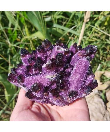 Amethyst Stone Amethyst Cluster Quartz Crystal VUG Specimen Reiki 1pc Natural Stones and Minerals - Buy Online on GoSupps.com