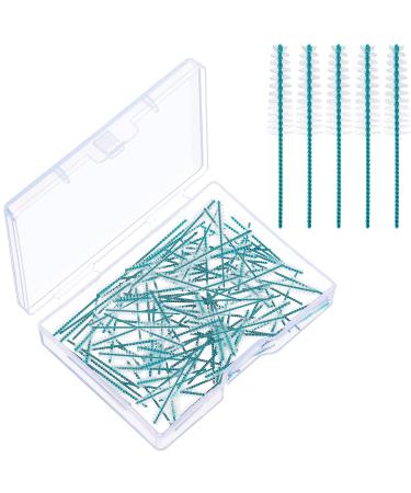 Interdental Brush Teeth Soft Dental Picks Tooth Floss Interdental Brush Betweens Interdental Brush Refills White Refills for Tooth Cleaning (Tight 60 Pieces)