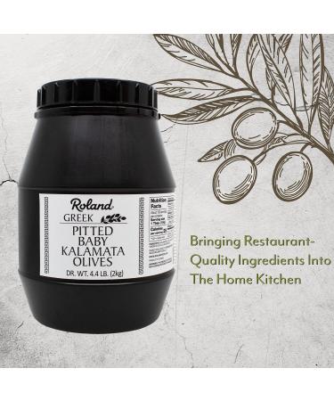 Roland Foods Pitted Baby Kalamata Olives from Greece  4.4 Pound 4.4 Pound (Pack of 1) Pitted Baby - Buy Online on GoSupps.com