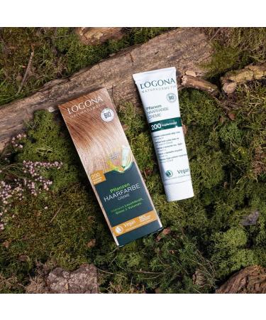 Logona Naturkosmetik Plant Hair Color 200 Copper Blonde Natural Henna Color Cream for Permanent Coloring | 150ml - Buy Online on GoSupps.com