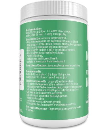 Magnesium Glycinate Powder 250 g - Pure Chelated Bisglycinate Supplement for Good Health and Sleep - 250 mg Elemental Magnesium Scoop up to 500 mg Daily for Men and Women - Made in Canada - Nutritionn - Buy Online on GoSupps.com