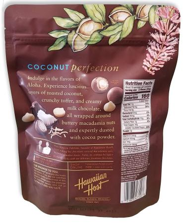 Hawaiian Host Toasted Coconut Milk Chocolate Macadamias - Gourmet Cocoa Dusted - Buy Online on GoSupps.com