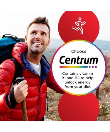 Centrum Advance Multivitamin & Mineral Tablets - 30 Complete Multivitamin Tablets with 24 Essential Nutrients incl. Vitamin D - Buy Online on GoSupps.com
