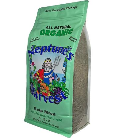 Neptune's Harvest Kelp Meal Plant Food 1-0-2, 4 lb - Multi-Purpose Organic Fertilizer - Buy Online on GoSupps.com