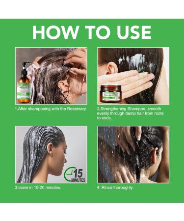 Rosemary Hair Mask Hair Mask Hair Mask For Dry and Damaged Hair Deep Repair Hair Mask Stimulates Hair Growth 60g - Buy Online on GoSupps.com