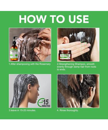 Rosemary Hair Mask for Hair Growth & Deep Conditioning | Hydrating Scalp Treatment for All Hair Types - Buy Online on GoSupps.com