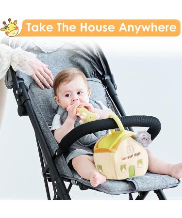 iPlay iLearn 4 Plush Baby Rattle Farm Animals Set - Hand Grab Sensory Shaker Toys for Boys and Girls - Unique Infant Shower Gift for Toddlers 2-18 Months - Buy Online on GoSupps.com
