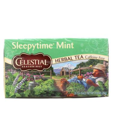 Celestial Seasonings Herbal Tea Sleepytime Mint Caffeine Free 20 Tea Bags 1.0 oz (29 g)