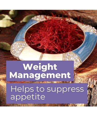 Saffron Supplement 88.5mg - Natural Appetite Suppressant for Heart & Eye Health, Mood & Metabolism Boost - Buy Online on GoSupps.com