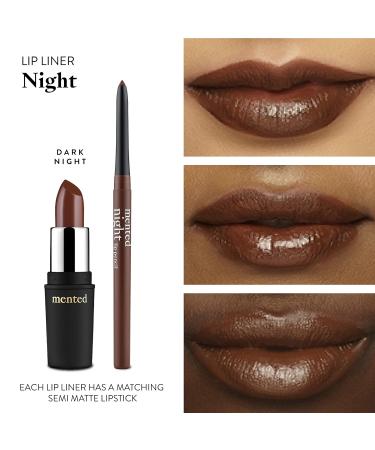 Mented Cosmetics Dark Night Semi-Matte Nude Lipstick & Lip Liner Set - Buy Online on GoSupps.com