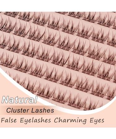 Buy Wispy Cluster Lashes - 144 Pcs 10mm Natural Individual Eyelash Extensions | D Curl DIY Super Thin Band - Buy Online on GoSupps.com