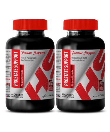 antioxidant Tea - Prostate Support - All Natural Formula - Saw Palmetto Powder - 2 Bottles (120 Capsules)