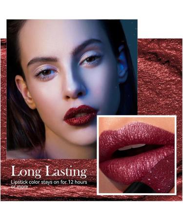  EONFAVE Shimmer Red Lipstick Diamond Glitter 24-hour lipstick long-lasting highly pigmented non-sticky for women (02 lip) - Buy Online on GoSupps.com