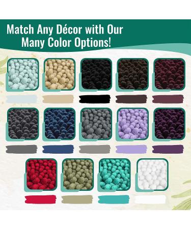 MAYSHINE Plush Shaggy Black Toilet Seat Lid Cover | Soft Chenille Microfiber, Machine Washable | Absorbent Cushion for Comfort - Buy Online on GoSupps.com