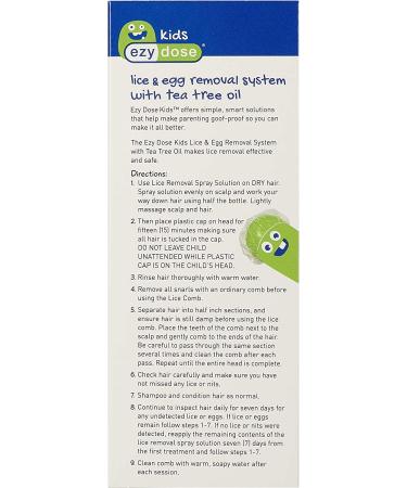 Ezy Dose Kids Lice and Eggs Comb Removal Kit | Gentle Hair Care with Tea Tree Oil | For Babies, Toddlers, and Adults - Buy Online on GoSupps.com