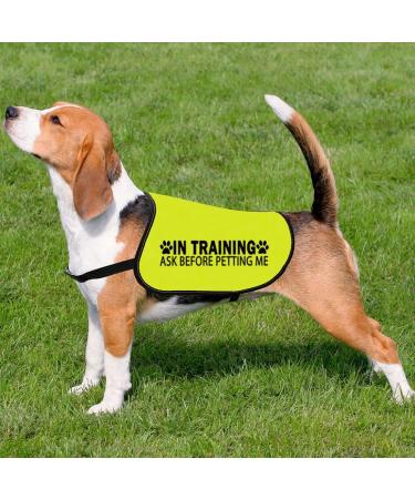 Dog Vest 'In Training' Warning - Please Don't Approach/Ask Before Petting (Medium) - Buy Online on GoSupps.com