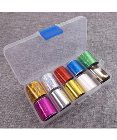 Warm Girl 3 Box Starry Sky Stars Nail Art Stickers Tips Wraps Foil Transfer Adhesive Glitters Acrylic DIY Decoration Tips - Buy Online on GoSupps.com