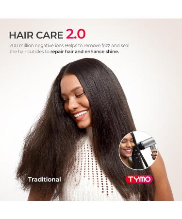 Buy TYMO Hair Dryer - High-Speed Ionic Blow Dryer with Adjustable Diffuser Fast Drying Zero Damage Low-Noise 3 Speeds & 4 Temps for Professional Home Styling | International Shipping Available - Buy Online on GoSupps.com