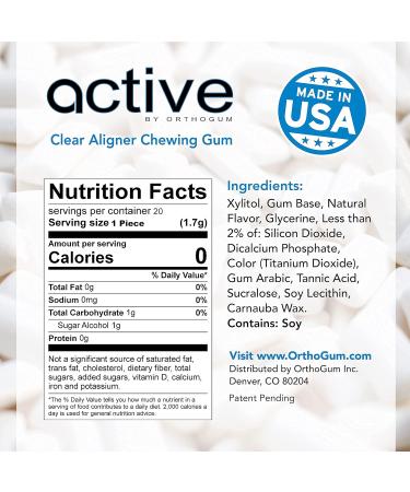 Buy Active Denture Chewing Gum - Fresh Breath & Comfort for Denture Wearers | International Shipping Available - Buy Online on GoSupps.com