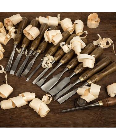 IMOTECHOM 12-Pieces Woodworking Wood Carving Tools Chisel Set with Wooden Box  Razor Sharp CR-V 60 Steel Blades 12-Pieces Carving Chisel - Buy Online on GoSupps.com