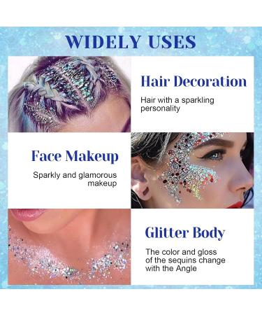 Purple Body Glitter Gel - 50ml Festival Makeup & Accessory for Parties | Glitzer Face Nails & Lips - Buy Online on GoSupps.com