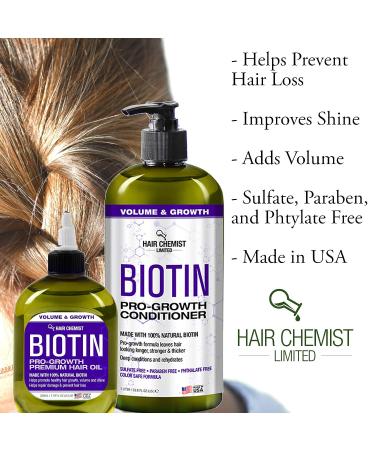 Hair Chemist Biotin Pro-Growth Hair Oil 7.1 oz - Premium Formula - Buy Online on GoSupps.com