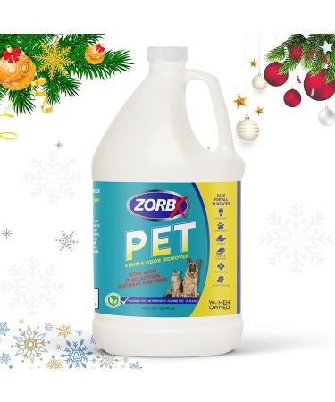 ZORBX Pet Stain and Odor Eliminator - Natural Enzymes Neutralize Strong Pet Odors | 128oz Carpet Cleaner Spray - Buy Online on GoSupps.com