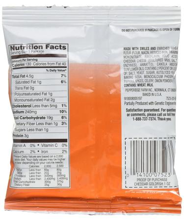 Pepperidge Farm Cheddar Goldfish Crackers 1oz Pack of 45 - Cheddar Snack Packs - Buy Online on GoSupps.com