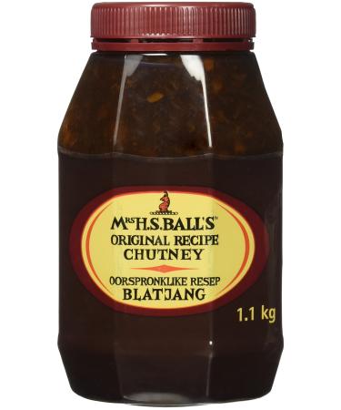 Mrs H.S.Ball's Original Chutney (1.1Kg wide mouth plastic bottle) - Imported from South Africa