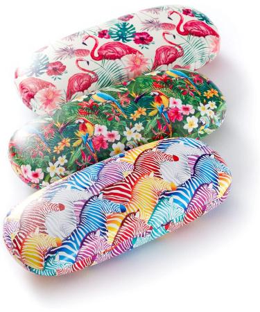 FEFI Wildlife Hardcase Glasses Case & Zebra Microfiber Cloth Stylish & Durable Eyewear Protection | International Shipping - Buy Online on GoSupps.com