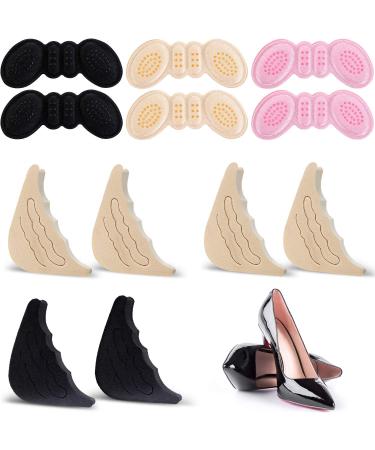 6 pairs of toe filler inserts adjustable shoe filler heel handle liner use to improve the shoe adjustment heel protection prevent bubble unisex
