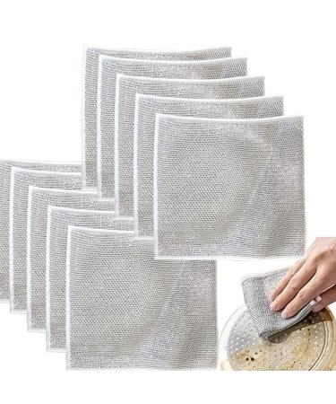 Shakven Wire Dishwashing - Cleaning s Double Layer Wipes Dish Cloths | Cleaning Towels Dishwashing s Wet and Dry Dish Cloth Dishwashing Towel