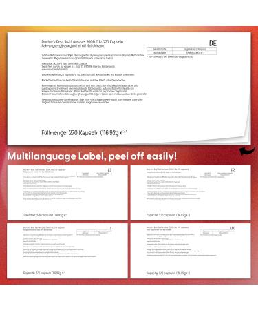 Doctor's Best Nattokinase 2 000 FU 270 Vegan Capsules Lab Tested Gluten Free Vegetarian - Buy Online on GoSupps.com